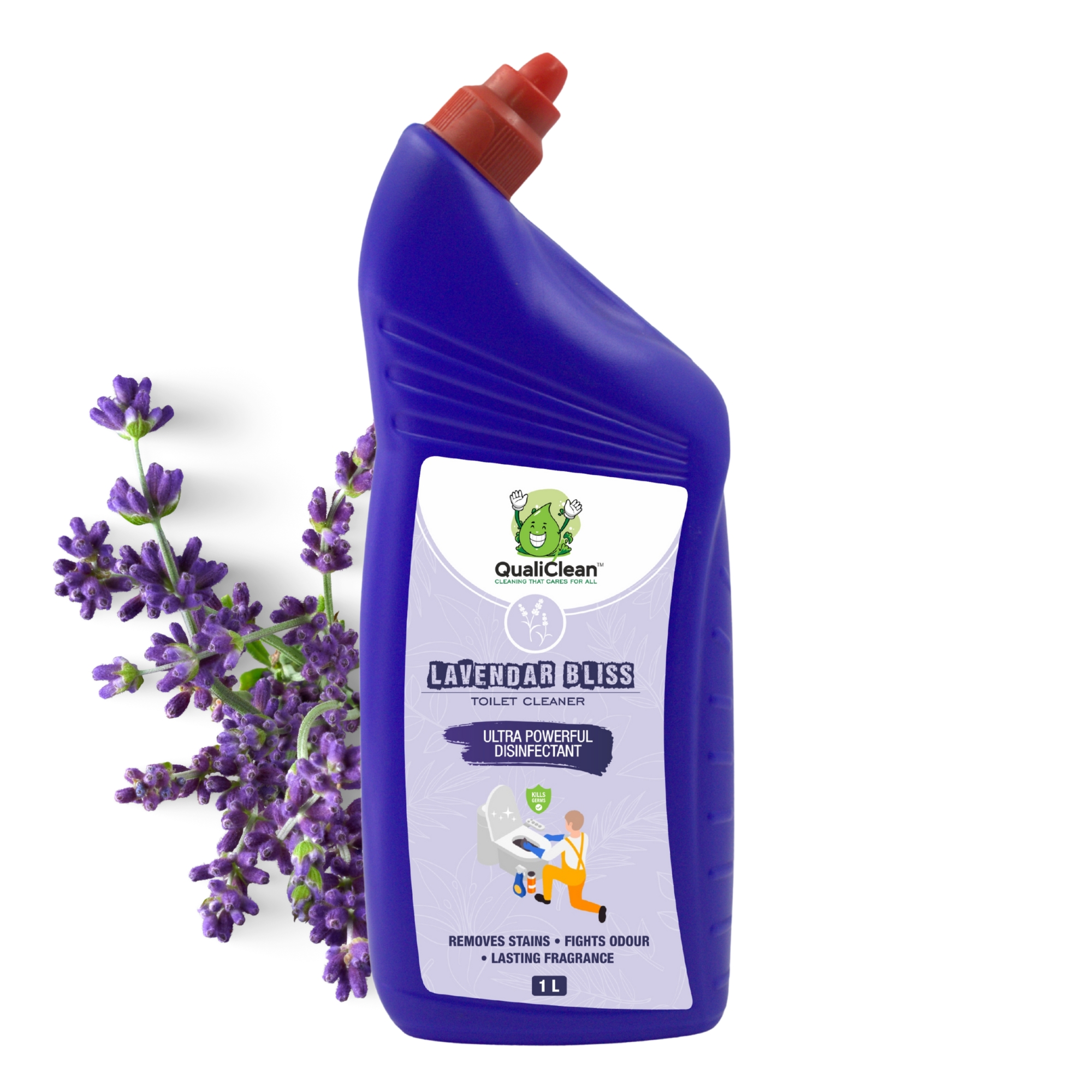 QualiClean Toilet Cleaner – 500ml Fragrance-Free